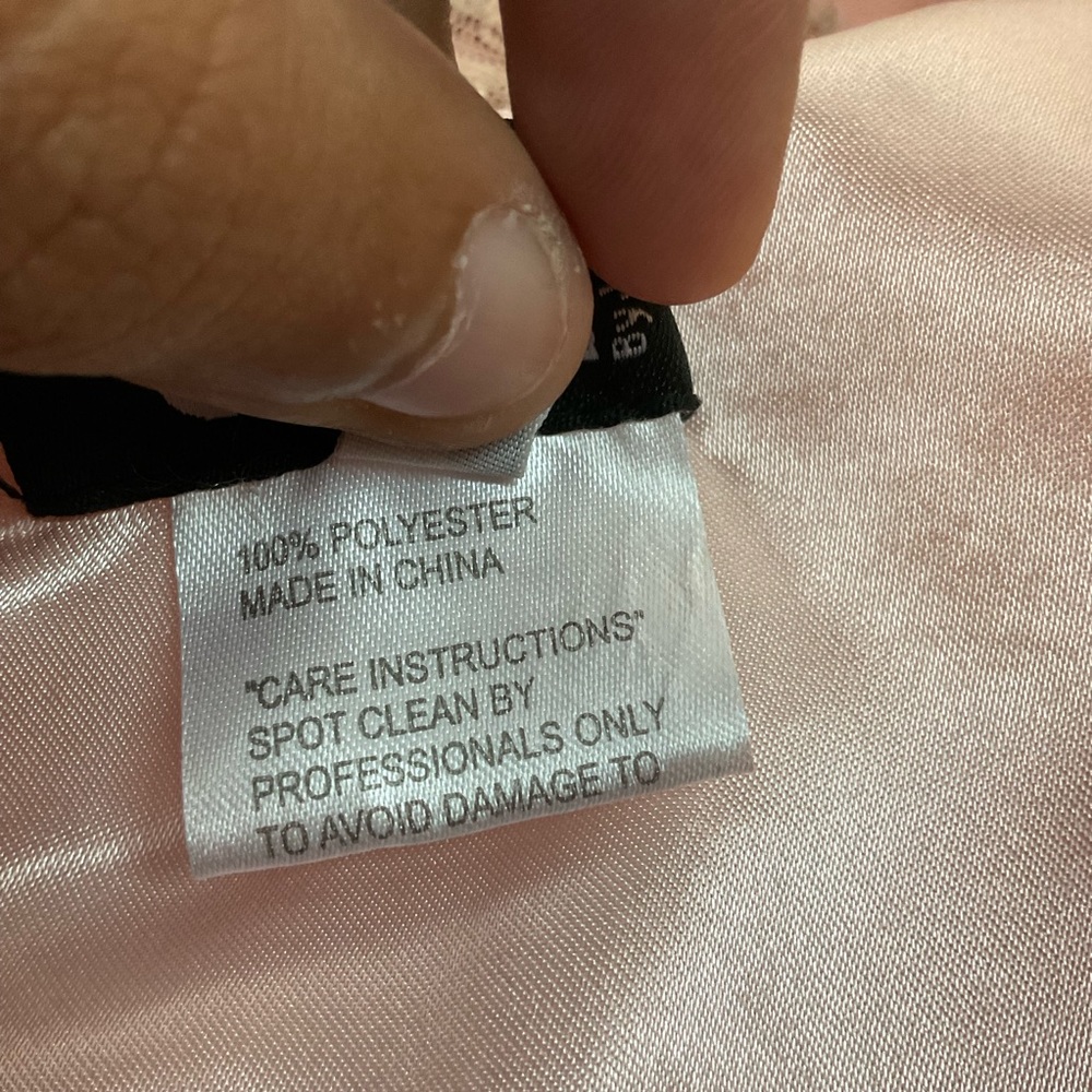 NEW JOVANI JVN60467 embellished V neckline A line chiffon maxi gown dress pink 0 - Picture 8 of 12